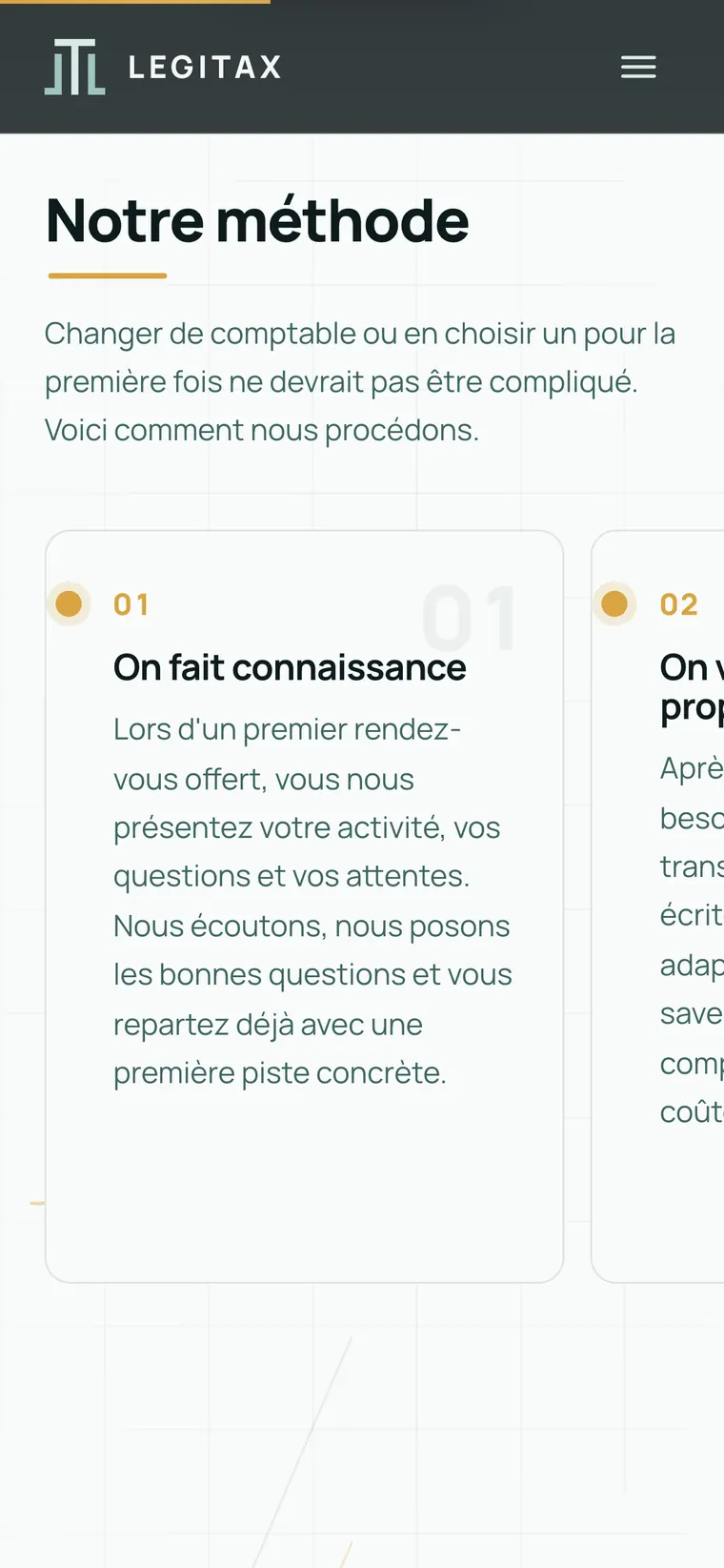 Legitax sur mobile