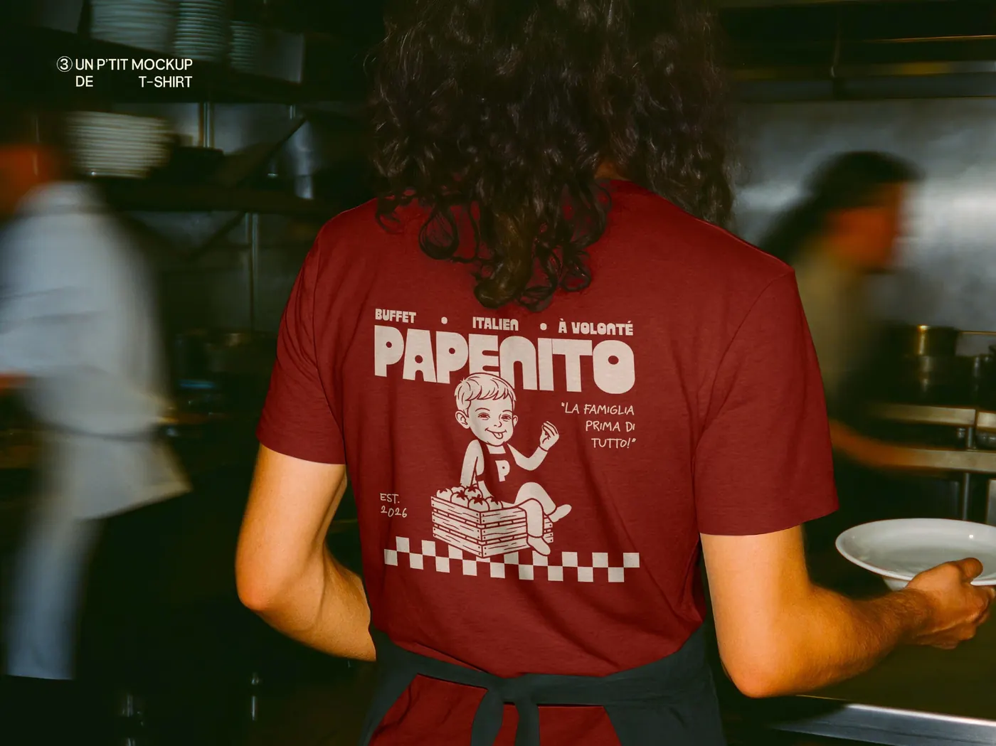 T-shirt Papenito en cuisine