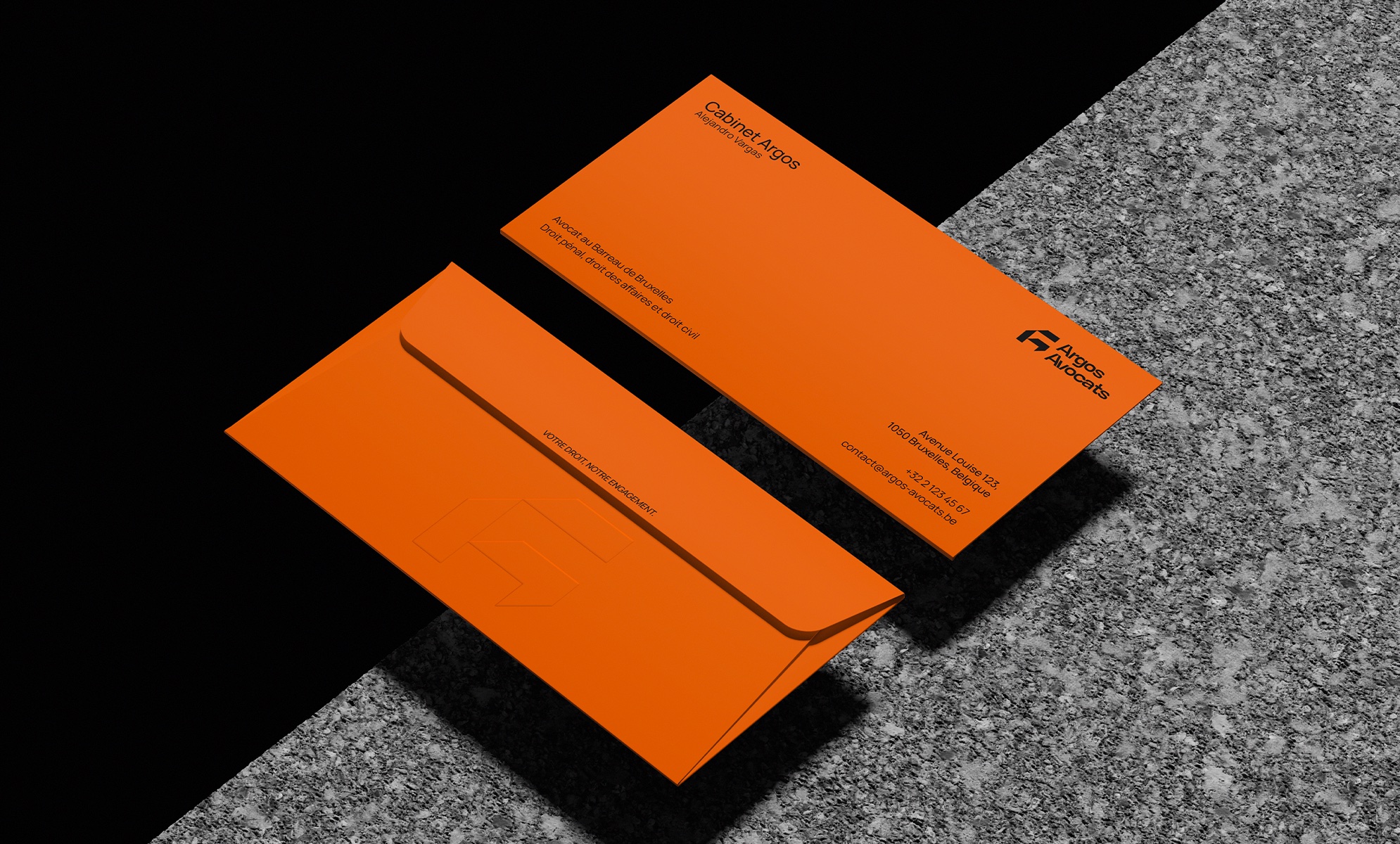 Enveloppes orange Argos