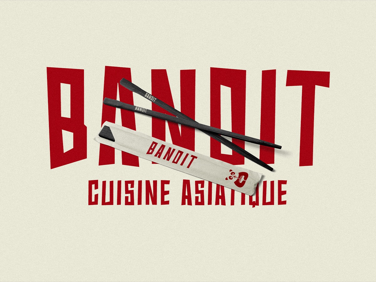 Bandit — logo et baguettes