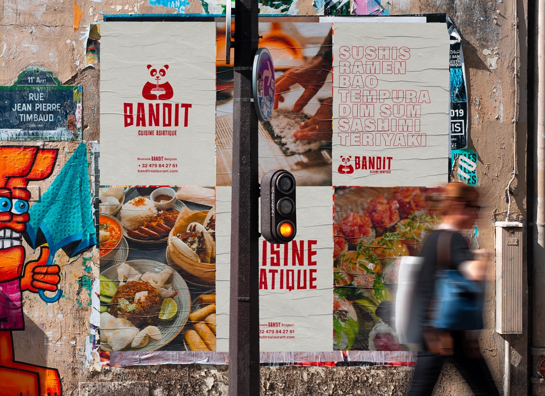 Campagne d'affichage urbain Bandit à Marseille