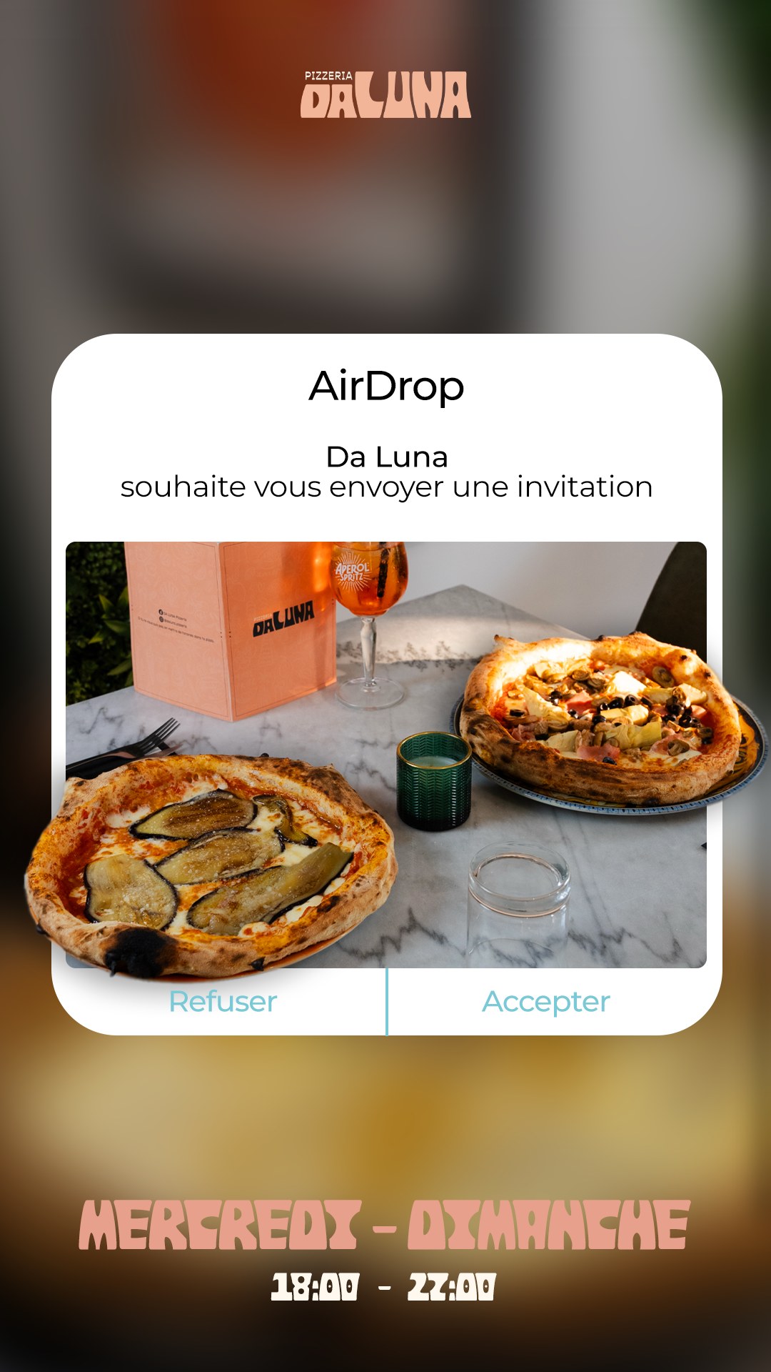 Story Instagram Da Luna — moment dégustation famille