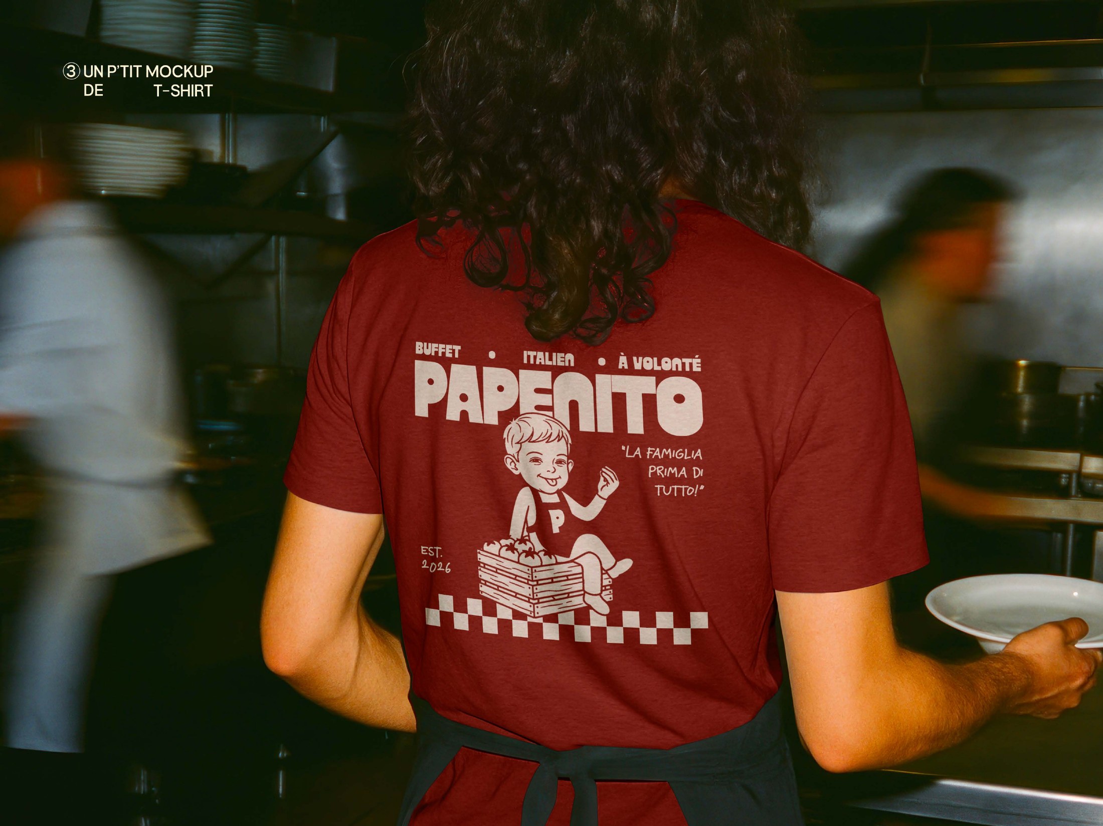 T-shirt Papenito en cuisine